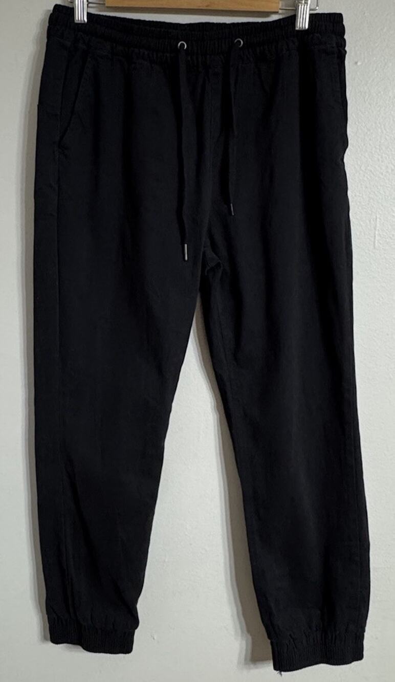 Alya Jogger Pants Women’s Large Black Drawstring Khaki Pull-On Elastic Waist NEW